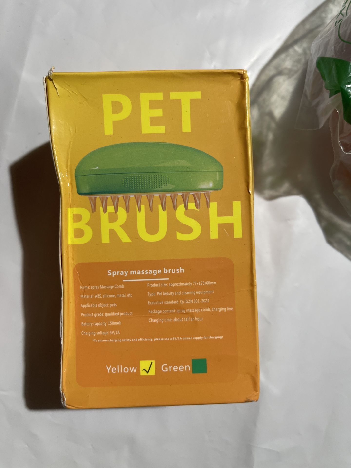 Pet Bath Brush Rechargeable