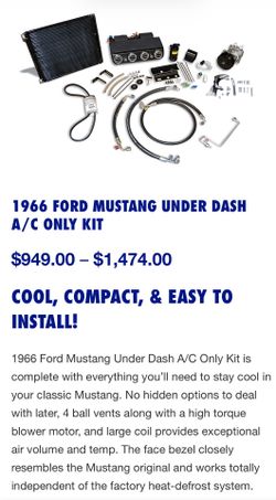 Classic Auto Air - 1966 Ford Mustang Under Dash A/C Kit
