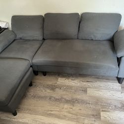 Blue Sectional Couch 
