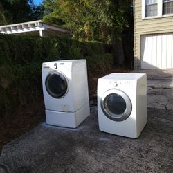 🧺 Samsung Washer w/ Pedestal + Kenmore Dryer – $350 (All Electric, Works Great!)