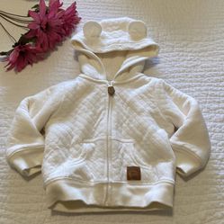 Like new! Simple Joys by Carter's Babies' Hooded Sweater Jacket Sz 3-6M