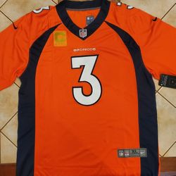 Brand New Wilson Bronco Jerseys With Captain Patch