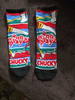 Socks  "Wanna play CHUCKY"