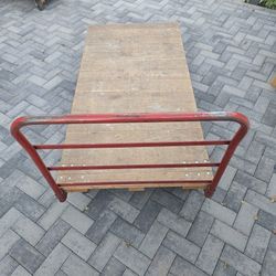 Red Wood Platform Truck / Dolly

