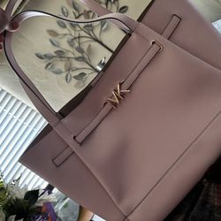 Michael kors  POWDER BLUSH LG BELTED TOTE LEATHER REED 