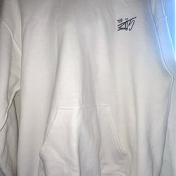 white hoodie jacket (Size M)