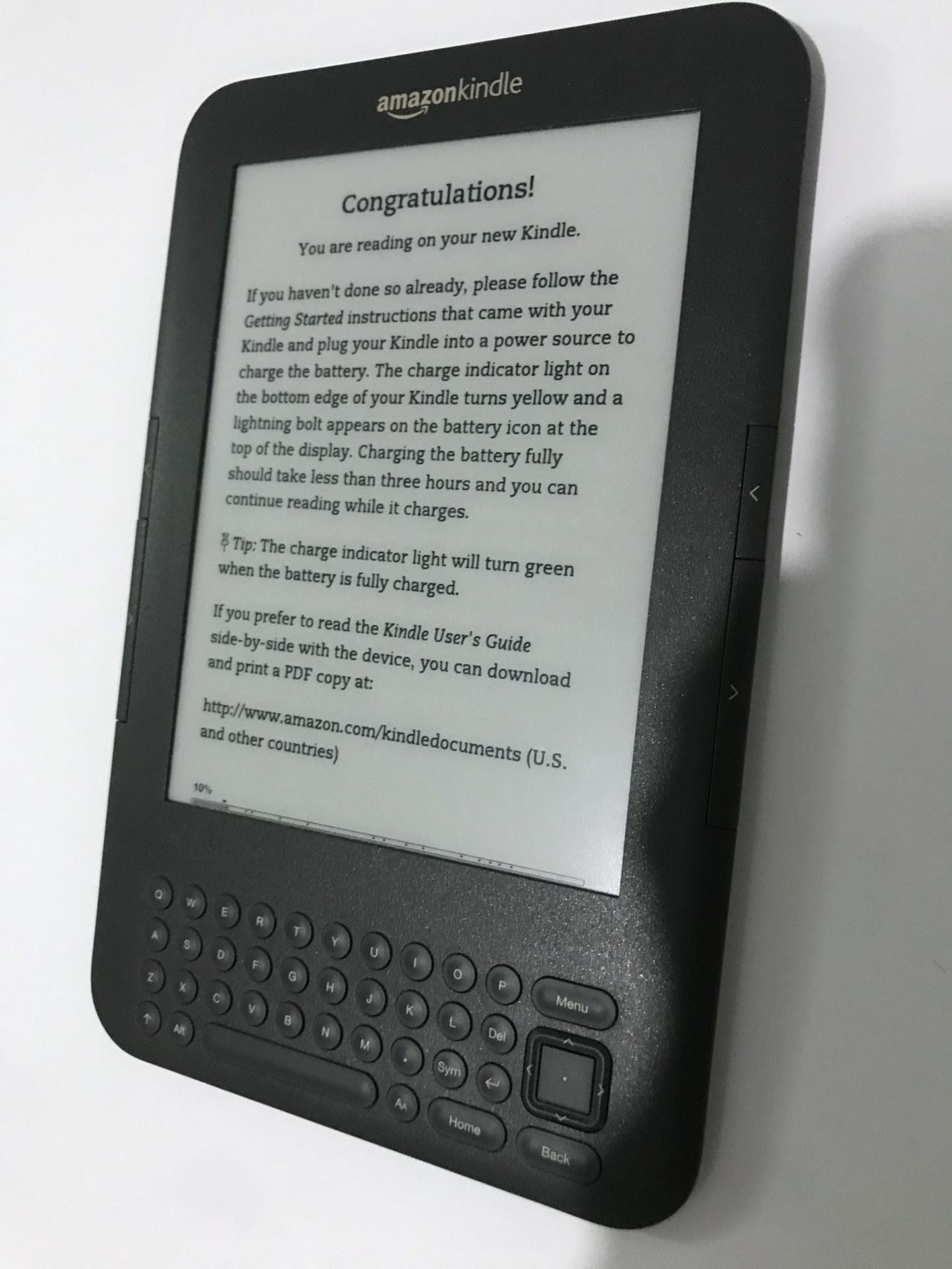 Kindle keyboard ,  Excellent Condition,  Ready For New  User To Sign In And Enjoy Reading 