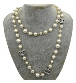 Ms. Cream pearl double stand inspired necklace