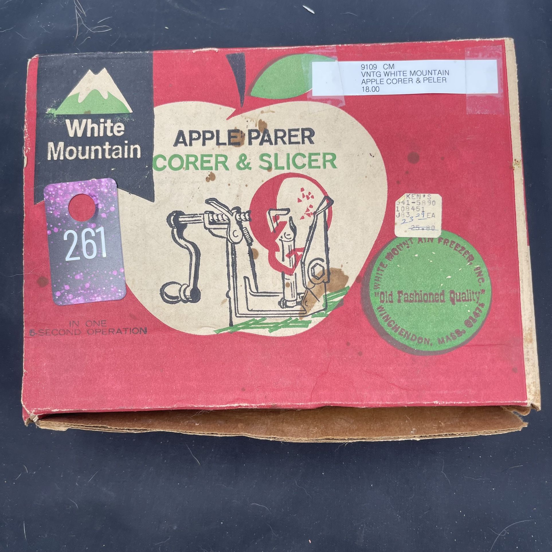 White Mountain Apple Peeler Corer Slicer