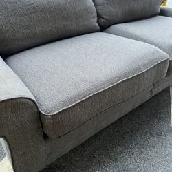 $Cheapest Prices$ PLUSH GREY COUCH!