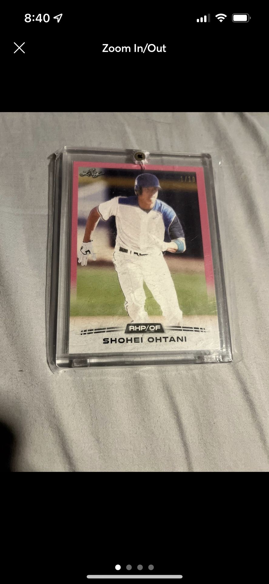 Shohei Ohtani 1/10 Leaf Pink Rookie SSP