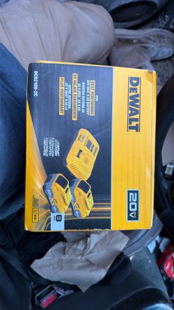 20V MAX XR Lithium-Ion Battery and Charger Kit with (2) Powerpack 8.0 Ah Batteries and Charger