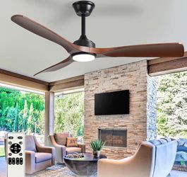 52” Indoor/ Outdoor Ceiling Fan w/ LED Light & Remote