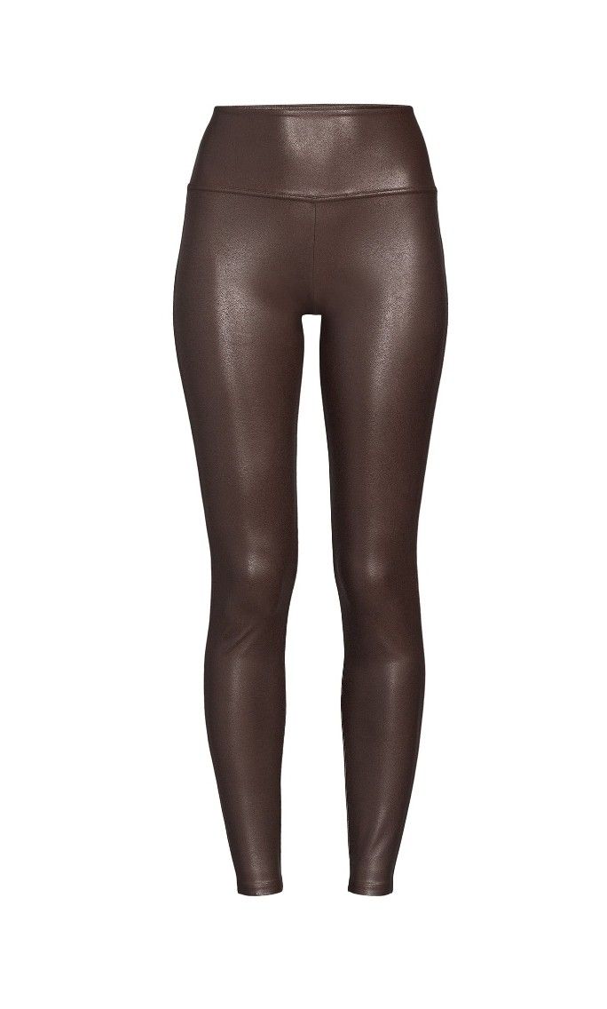 Women’s Faux Leather Leggings – Brown (L) – NWT