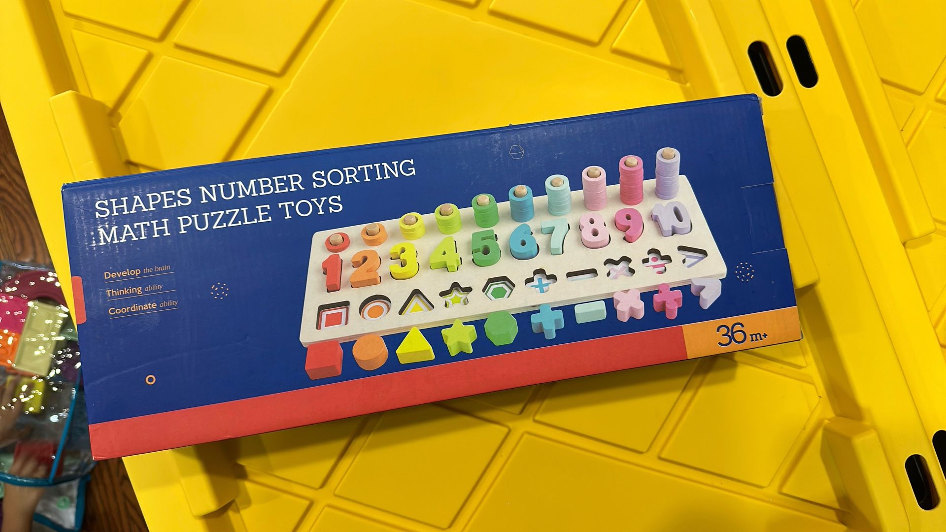 Shapes Number Sorting Math Puzzle Toys