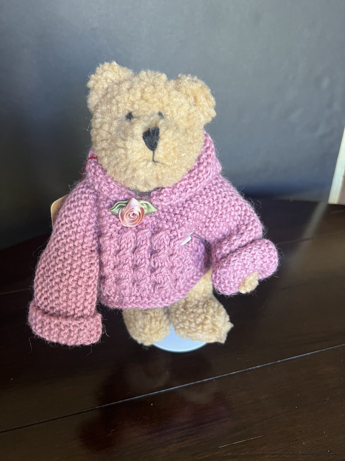Boyd's Bears Plush Investment Collectable Mauve Sweater