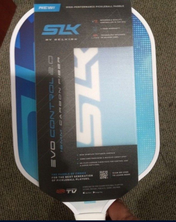 SLK EVO CONTROL 2.0 Brand New Pickleball Paddle 