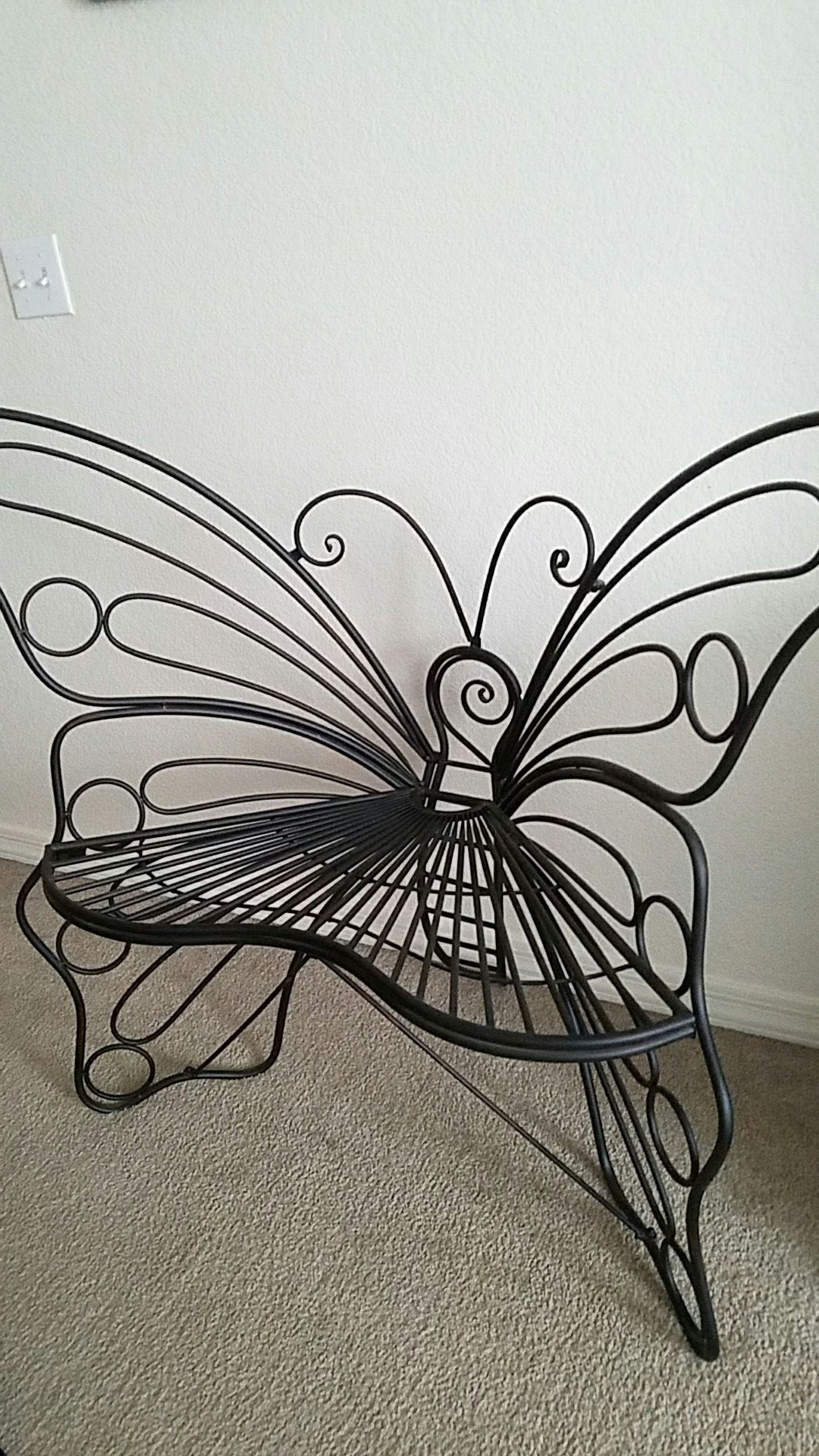 Metal butterfly chair