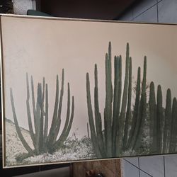 World Market  Cactus Canvas