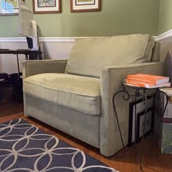 Memory foam Sleeper Sofa (twin ) American Leather Sage Green