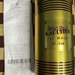 Jean Paul Gaultier Le Male Elixir by JPG, 4.2 oz Parfum Spray for Men-NEW IN BOX