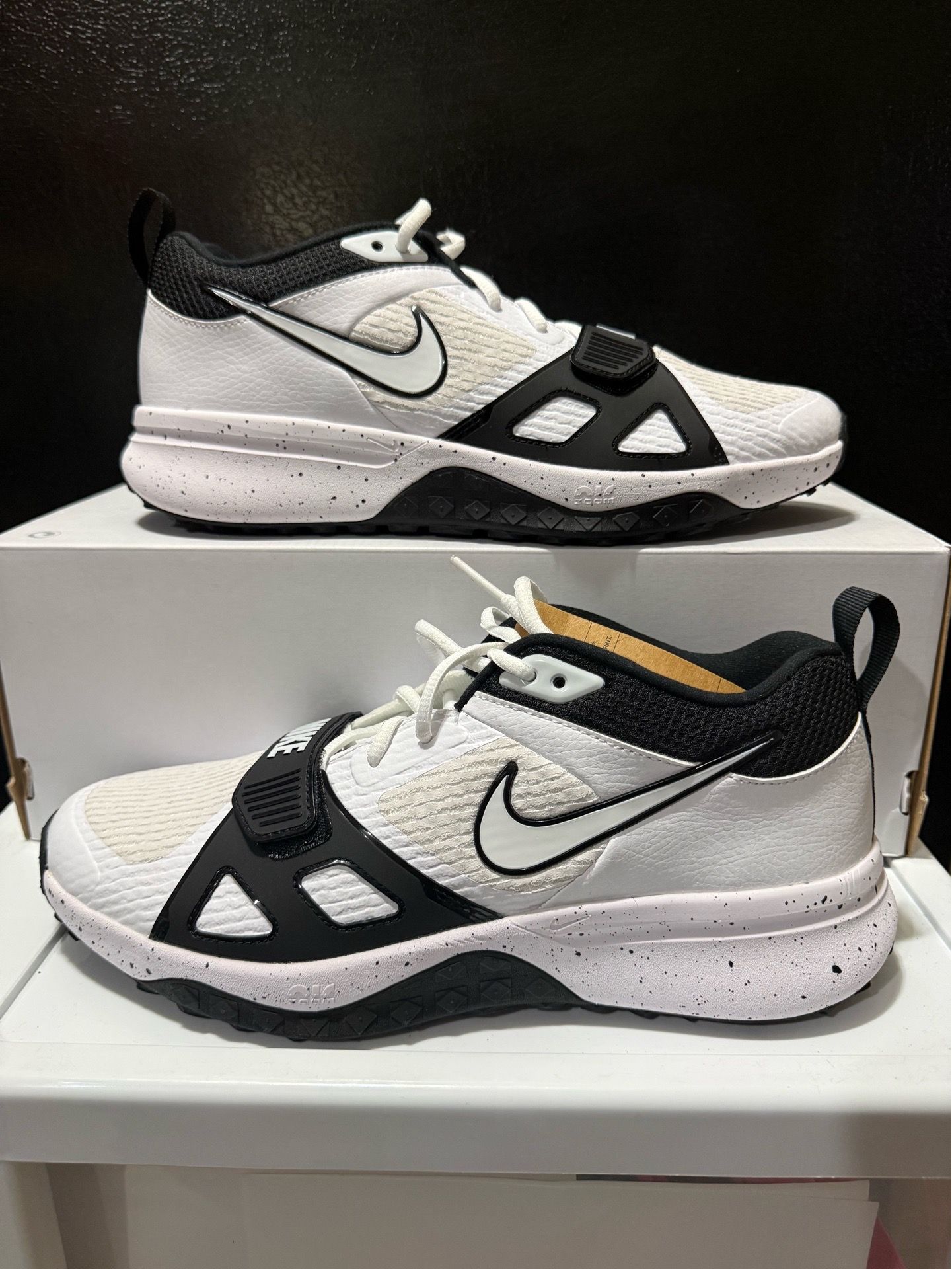 Nike Air Zoom Diamond Elite Turf Baseball Shoes Mens Size 9.5 Black DZ0503-104