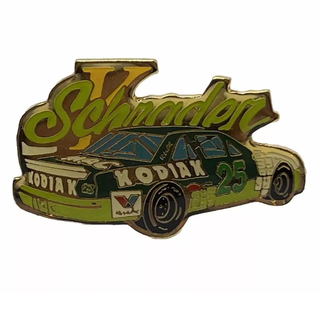 Ken Schrader #25 Kodiak Racing NASCAR Race Car Driver Enamel Lapel Hat Pin