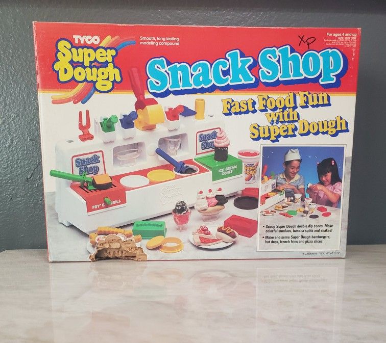 1989 TYCO Snack outlet Shop FastFood icecream PlayDoh toy set