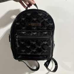 Rock Rebel Bat Studded Mini Backpack Purse 