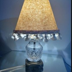 WATERFORD CRYSTAL TABLE LAMP 11"