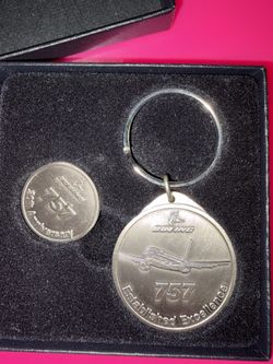 Boeing Keychain And Coin Collection