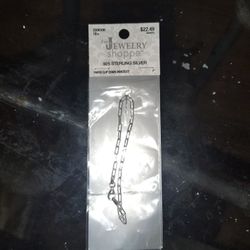 Sterling Silver Paperclip Bracelet 