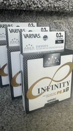 Two Boxes Varivas Area Super Trout Infinity PE X8 (#0.3) JDM Braided Fishing Line 75m