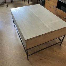 West Elm Love Seat with Adjustable Coffee table Optional 