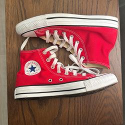Converse All Star High Top Sneakers Red 