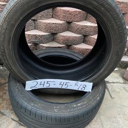 245 45 R 18 2 Tires