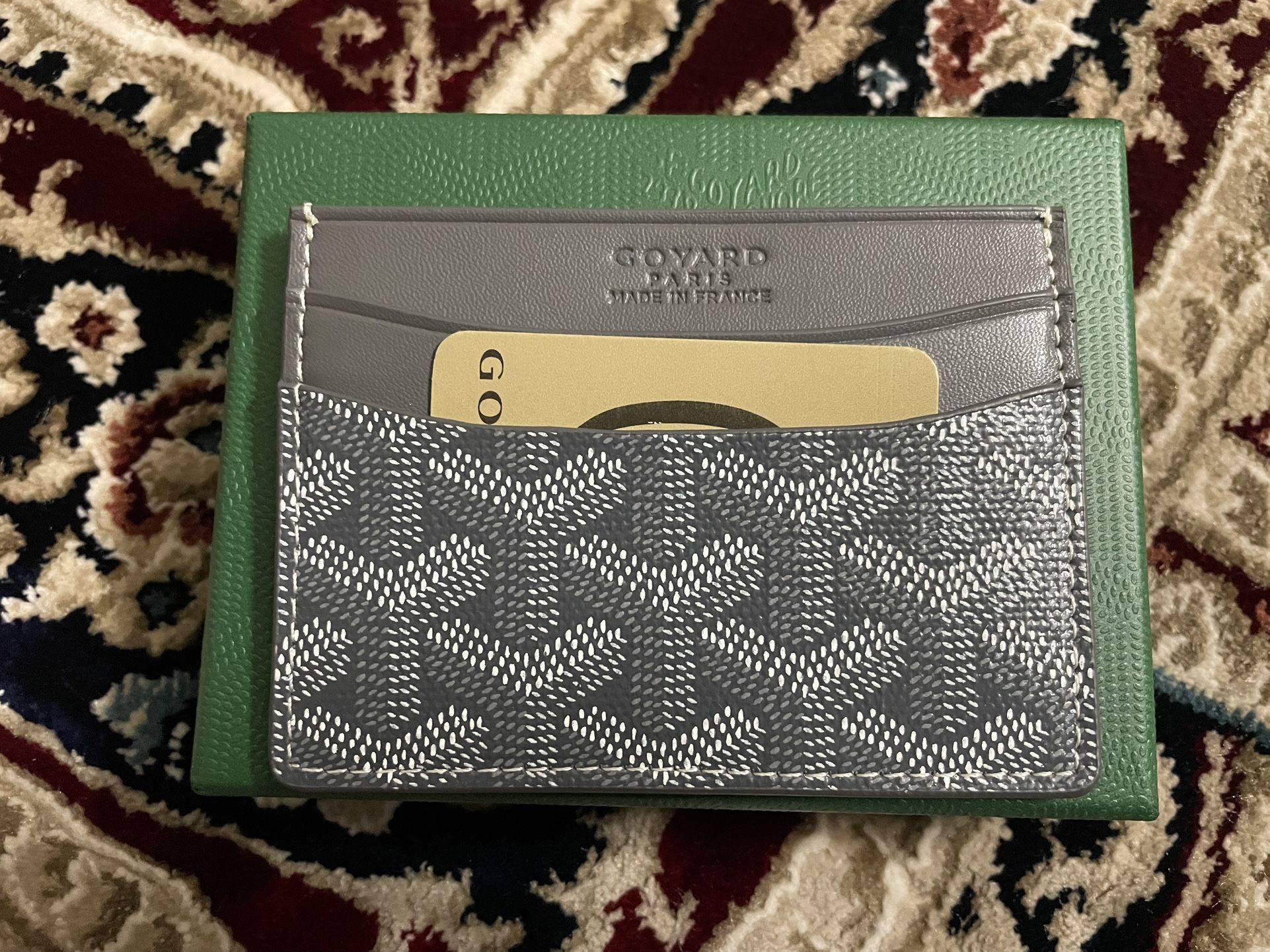 Goyard men’s wallet black and grey