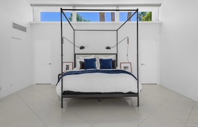 Cal King canopy bed and mattress