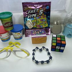 Kids Play-Doh, Gum Ball, Cat Container, Play Glasses & Fun Activities ❗️Firm Price❗️