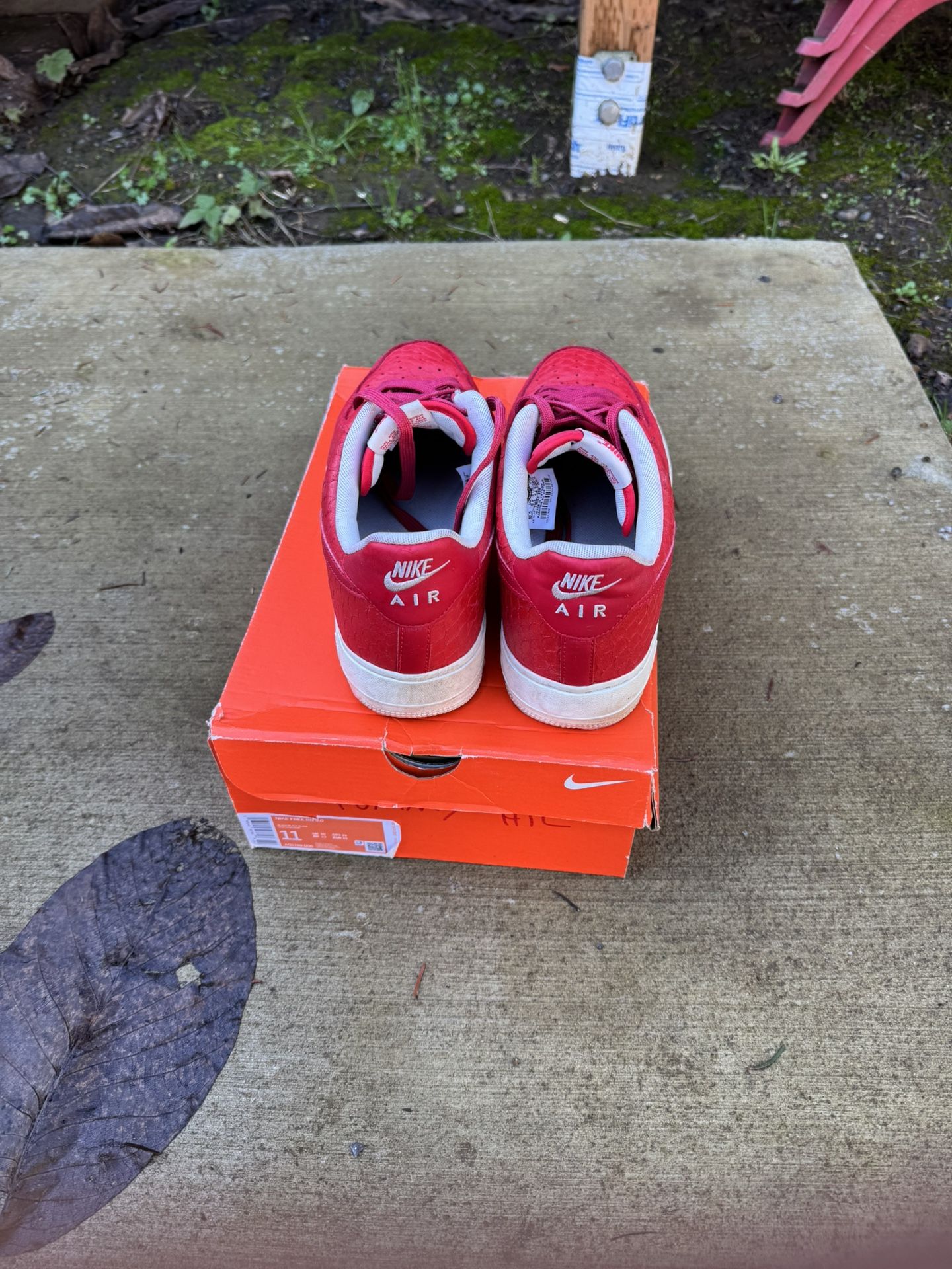 Red Air Force Ones