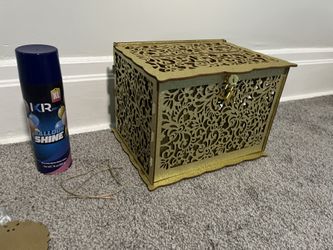Sparkly Gold Card Box