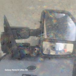 Ford F-450 To F250 Left Mirror Good Condition No Cracks