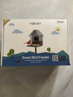 Smart Bird Feeder with Camera Solar Powered