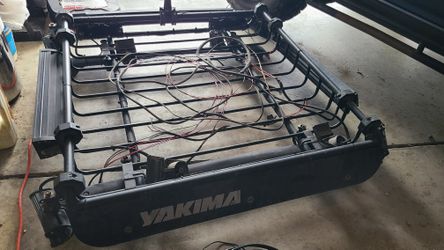 Yakima LoadWarrier Roof Basket With Various Led Lights Attached