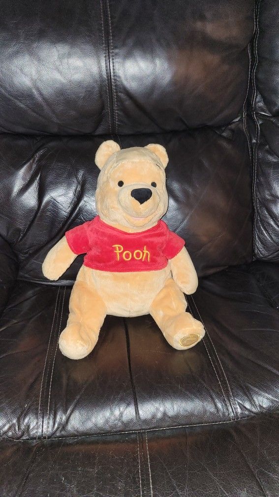 16" Plush Stffed Winnie The Pooh Disney Excellent Condition PRICE Is Firm Cash Only