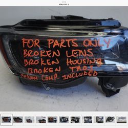 for parts only, tested 2015 - 2016 JEEP CHEROKEE RIGHT LED XENON HID HEADLIGHT OEM