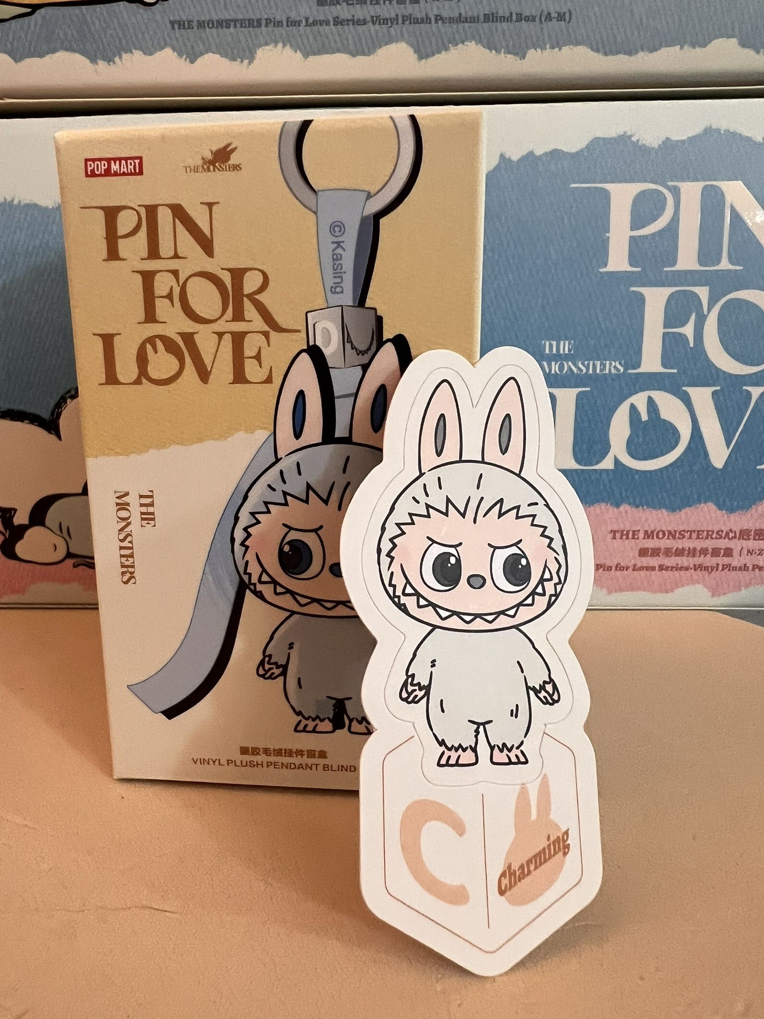 LETTER C THE MONSTERS Pin for Love Series-Vinyl Plush Pendant ✅IN STOCK ✅