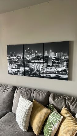 Kansas City Union Station Canvas Wall Art 3 Piece