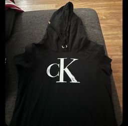 Calvin Klein CK Black Pullover Hoodie dress