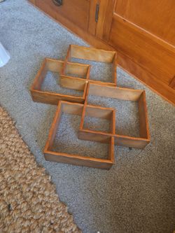 Vintage Mid Century Trinket Shelves (Pair)